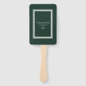 Emerald green hand fan handwaaier