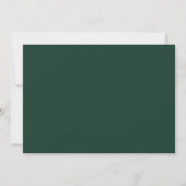 Emerald Green Handwrite Wedding Save the Date (Achterkant)