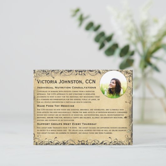 Emerald Green Heart Leafed Tree Briefkaart (Staand voorkant)