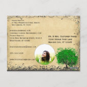  Emerald Green Heart Leafed Tree Briefkaart (Achterkant)
