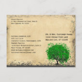 Emerald Green Heart Leafed Tree Briefkaart (Achterkant)