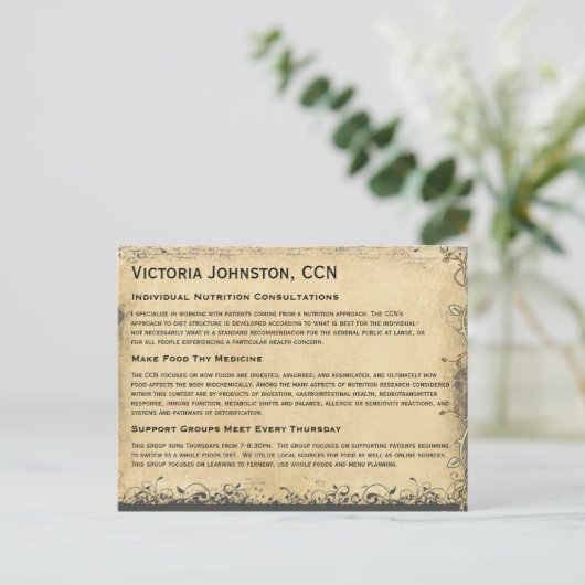 Emerald Green Heart Leafed Tree Briefkaart (Staand voorkant)