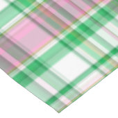 Emerald Green, Hot Pink, White Preppy Madras Pset Tafelkleed (Gekanteld)