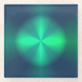 Emerald Green Illumined Design> Glazen Onderzetter