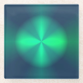Emerald Green Illumined Design> Glazen Onderzetter