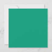 Emerald Green Indian Jewel Tone Wedding Invitation Kaart (Achterkant)