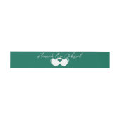 Emerald Green Invitation Belly Band Uitnodigingen Wikkel (Vlak)