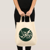 Emerald Green Jesus bewaart Graffiti Tote Bag (Voorkant (product))