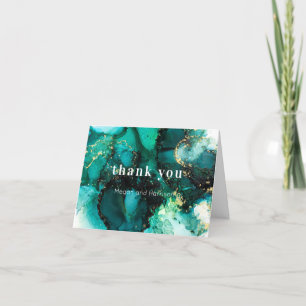 Emerald Green Jewel Tone Wedding Bedankt