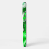 Emerald Green Kleurrijke Abstracte Marmeren Vloeib iPhone Hoesje (Linkerkant)