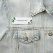 Emerald Green Leaves - Therapist Naamplaatje (In situ)