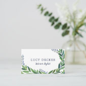 Emerald Green Leaves Visitekaartje (Staand voorkant)