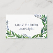 Emerald Green Leaves Visitekaartje (Voorkant)