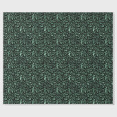 Emerald Green Leopard Print Cadeaupapier (Vlak)