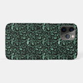 Emerald Green Leopard Print Case-Mate iPhone Case (Achterkant (horizontaal))