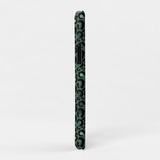 Emerald Green Leopard Print Case-Mate iPhone Case (Achterkant/rechts)