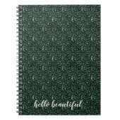 Emerald Green Leopard Print Notitieboek (Voorkant)