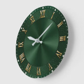 Emerald Green Luxury Gold Elegant Grote Klok (Hoek)