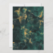 Emerald Green Marble vult de lege uitnodiging in (Achterkant)