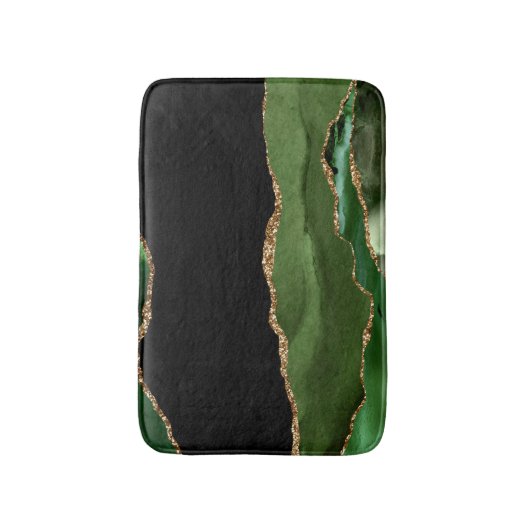 Emerald Green Marked Agate Contemeigostone Badmat (Voorkant Verticaal)