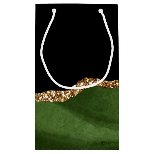 Emerald Green Marked Agate Contemeigostone Klein Cadeauzakje (Achterkant)