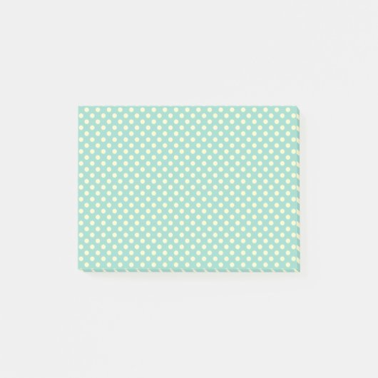 Emerald Green met Yellow Polka Dots van STaylor Post-it® Notes (Voorkant)