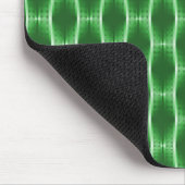 Emerald Green Metallic Ribbons Mousepad Muismat (Hoek)