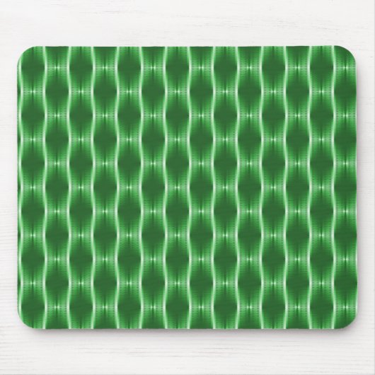 Emerald Green Metallic Ribbons Mousepad Muismat (Voorkant)