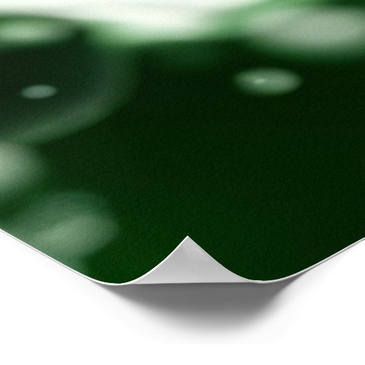 Emerald Green Milk Splash Art Poster (Hoek)