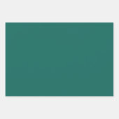 Emerald Green Minimalist Simple Heart Elegant Inpakpapier Vel (Voorkant 3)