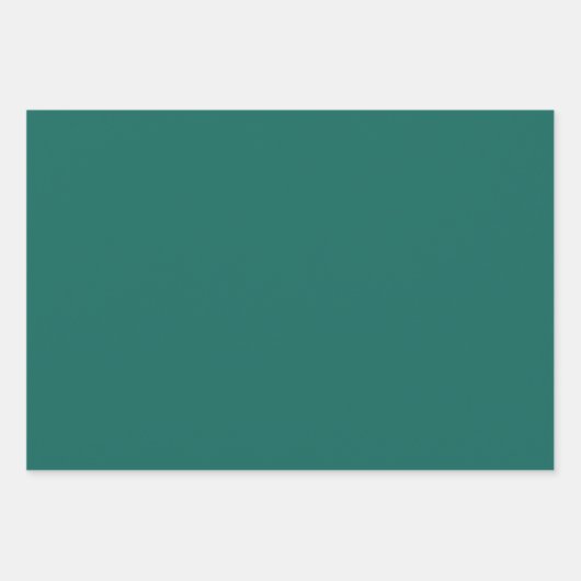 Emerald Green Minimalist Simple Heart Elegant Inpakpapier Vel (Voorkant 3)