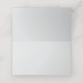 Emerald Green minimalistisch monogram Plaatskaartje (Binnenkant ongevouwen)