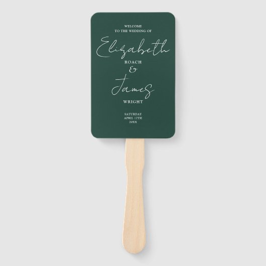 Emerald Green-minimalistisch programma voor kabelw Handwaaier (Voorkant)