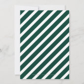 emerald green - minimalistische moderne huwelijksu kaart (Achterkant)