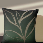 Emerald Green-minimalistische Waterverf verlaat Kussen<br><div class="desc">Moderne gooi kussen zijn uitgerust met een minimalistisch botanisch ontwerp van de artistieke waterverf in een smaragdgroen kleurenpalet. Deze artistieke samenstelling is gebaseerd op een eenvoudige illustratie van organische bladeren. Een modern artistiek kussen voor je familiekamer of bank in je woonkamer, een trendy decoratieve kussen voor je slaapkamer of favoriete...</div>