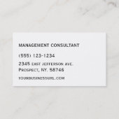 Emerald Green Modern Consultant Visitekaartjes (Achterkant)