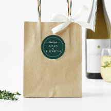 Emerald Green Modern - Hartelijk dank - Kaart Wedd