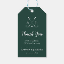Emerald Green Modern Minimalist Golf Wedding