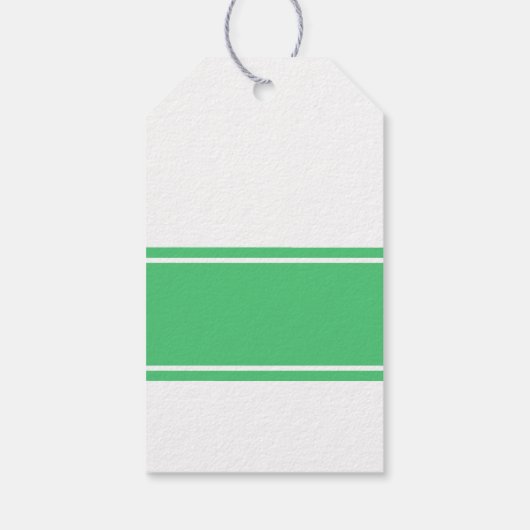 Emerald Green Modern Wedding Cadeaulabel (Achterkant)