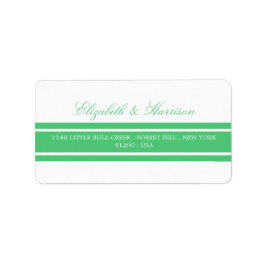 Emerald Green Modern Wedding Etiket