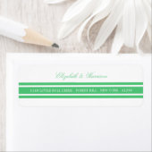 Emerald Green Modern Wedding Etiket (Insitu)