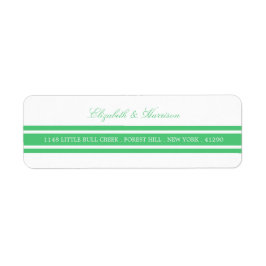 Emerald Green Modern Wedding Etiket