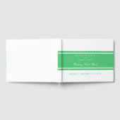 Emerald Green Modern Wedding Gastenboek (Volledig)