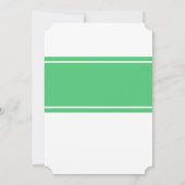 Emerald Green Modern Wedding Kaart (Achterkant)