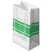 Emerald Green Modern Wedding Klein Cadeauzakje (Voorkant Gekanteld)