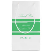 Emerald Green Modern Wedding Klein Cadeauzakje (Voorkant)