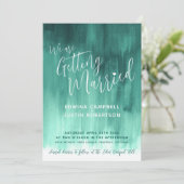 Emerald green moderne abstracte kunst schilderde b kaart (Staand voorkant)