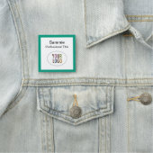 Emerald Green Naam Badge Company Logo 2x2 Vierkant (In situ)