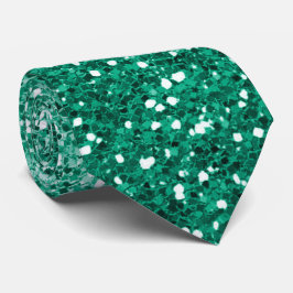 Emerald Green Ombre Glitter Sparkle Stropdas
