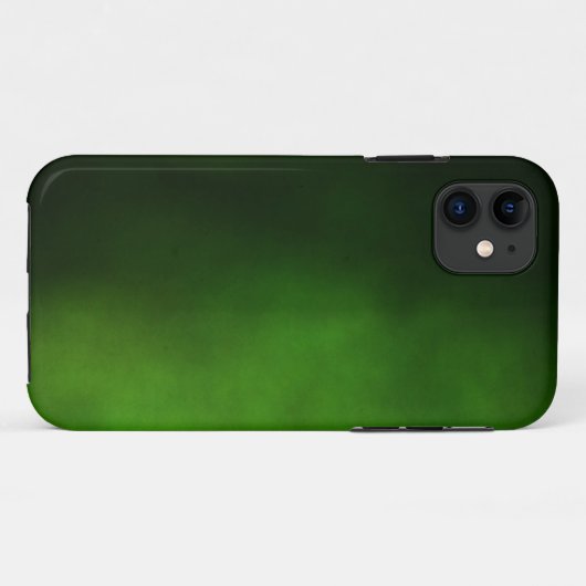 Emerald Green Ombre iPhone Case (Achterkant (horizontaal))